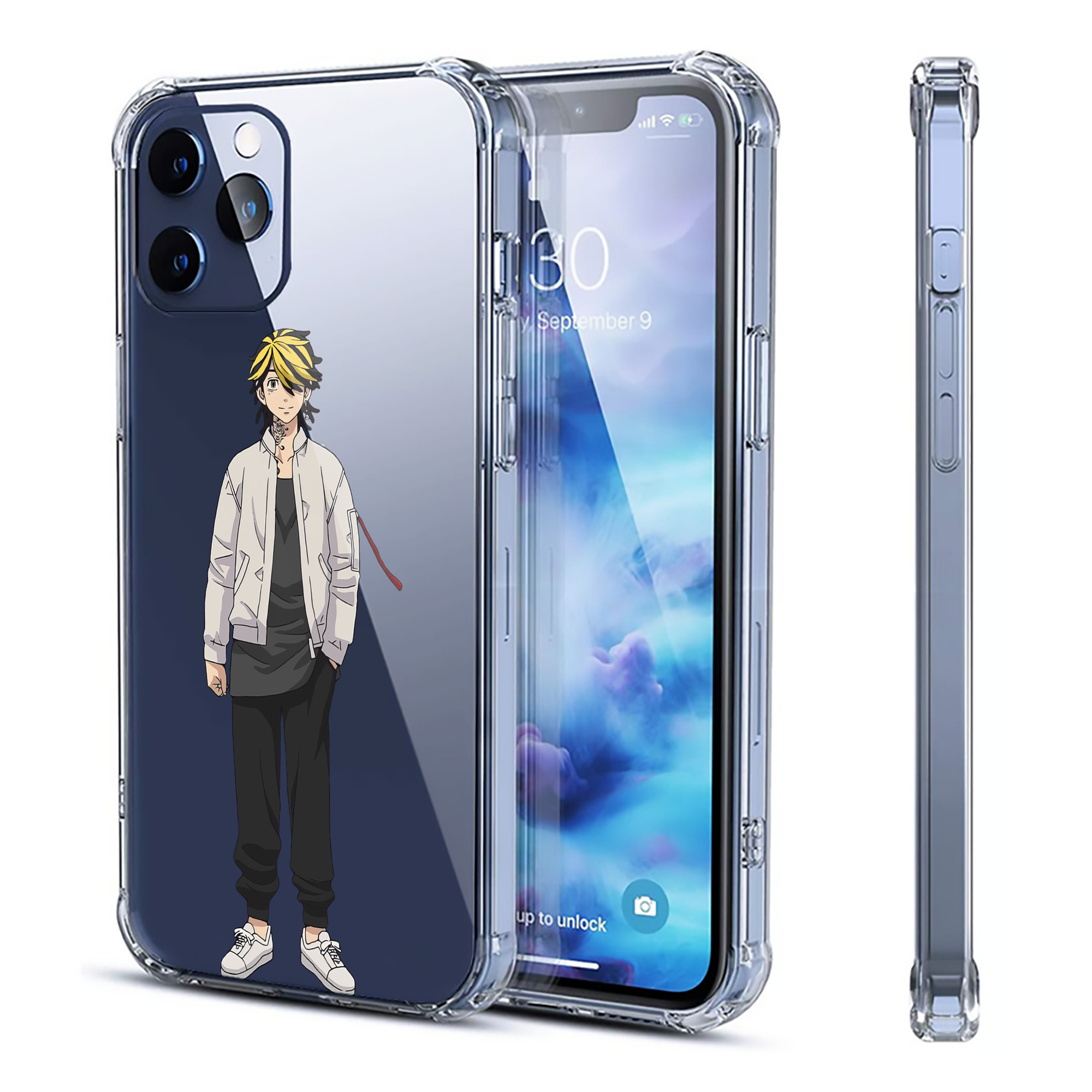 （画像用） 東京リベンジャーズ Tokyo Revengers 【iPhone 12シリーズ対応】透明スマホケース（クリアソフトケース）